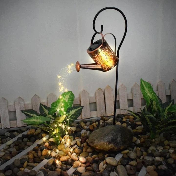 Luminária Retrô Bello Jardim Com Painel Solar Recarregável + Luz de Fada 36 Leads - sfeare